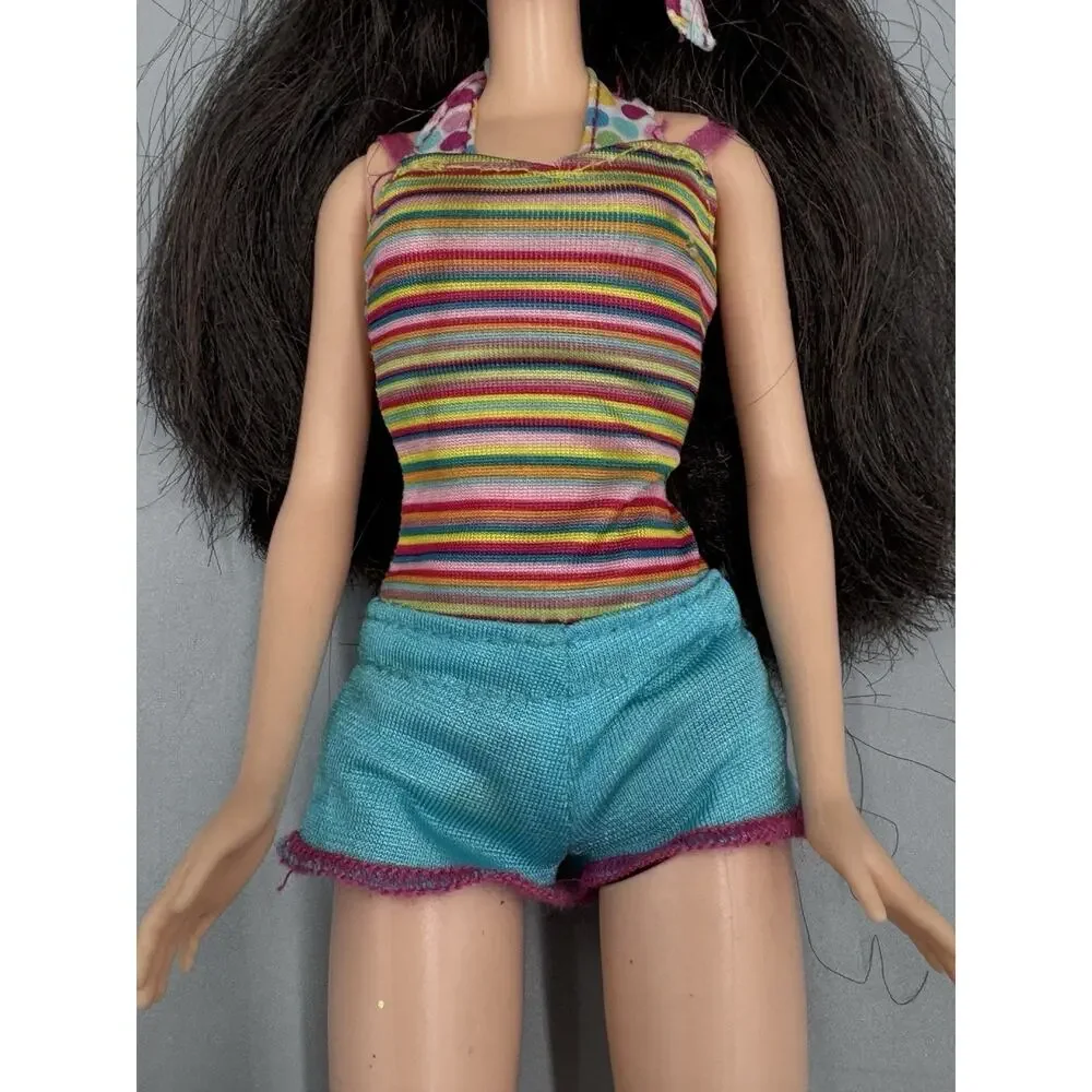 Mattel My Scene Barbie Doll NOLEE Black Hair Purple Eyes‎